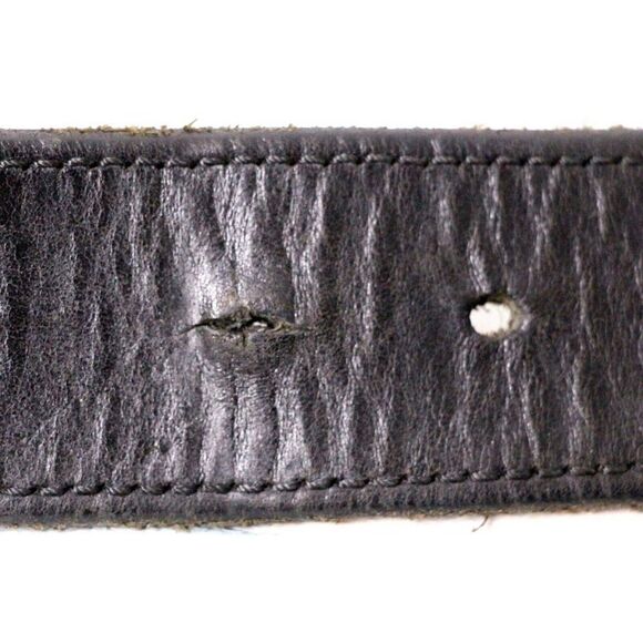 Levi's SADDLE BLACK GENUINE LEATHER 1 3/8"Wd CASUAL DRESS MEN'S BELT Sz 36 (P26 - Picture 10 of 10